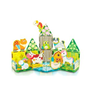 Set Armable magnetico 26 piezas con 8 personajes figuras de animales de la granja Picasso Tiles