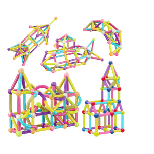 Picasso Tiles 100 Piezas Conjunto De Esferas Y Varillas Magnéticas Para Apilar Y Construir